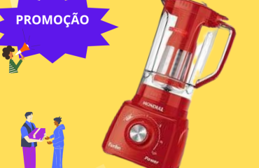 Liquidificador Mondial Turbo Power L-99 FB - Vermelho com Filtro 3 Velocidades 500W 110V